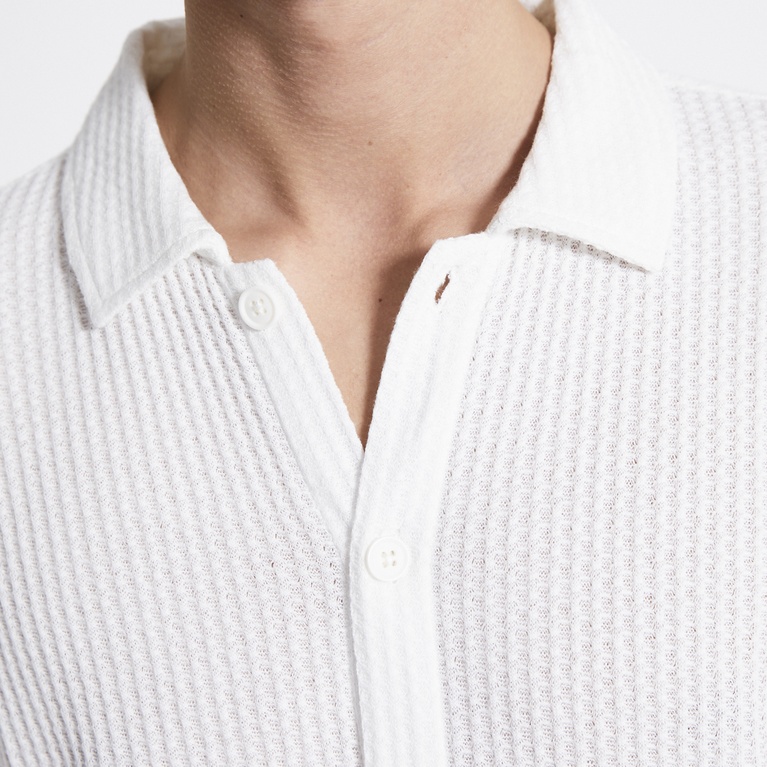 Kortärmad skjorta "Smith waffle"